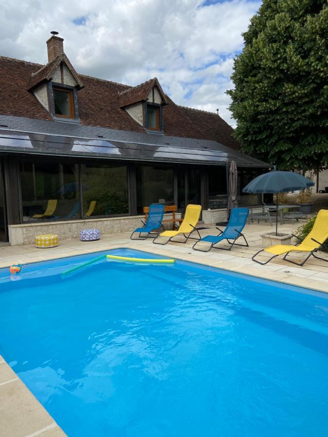 La Charmeraie : Gite De Charme, Piscine Et Spa Thésée Eksteriør billede